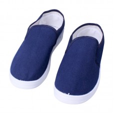 Electrostatic shoes pvc blue canvas cloth shoes White clean work protection labor protection SPU four-eye shoes