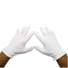 White gloves Ceremonial tray bead cotton gloves Play sweatcloth white cotton work gloves