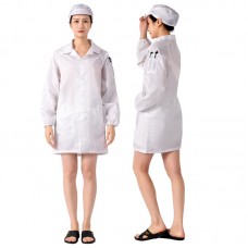 White blue anti-static work clothes Dust-proof anti-static lab coat Clean work dust-free work clothes