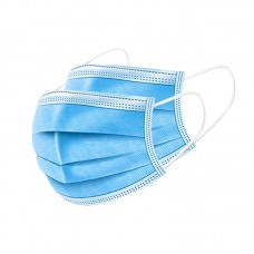 Disposable mask wholesale blue three-layer thickened melt-blown cloth dust breathable universal protective mask