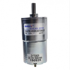 Zhengke DC motor zgb37rg12v24vzytd520 low speed high torque forward and reverse speed regulation Shaft diameter: 6mm, milling