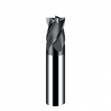 4-point tungsten steel flat-bottom short end mill